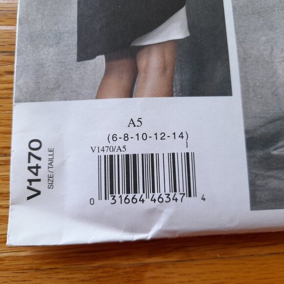 Vogue Dress Sewing Pattern Size 6-14 Tom Linda Platt 1470 UNCUT Overdress Layer - Picture 3 of 11